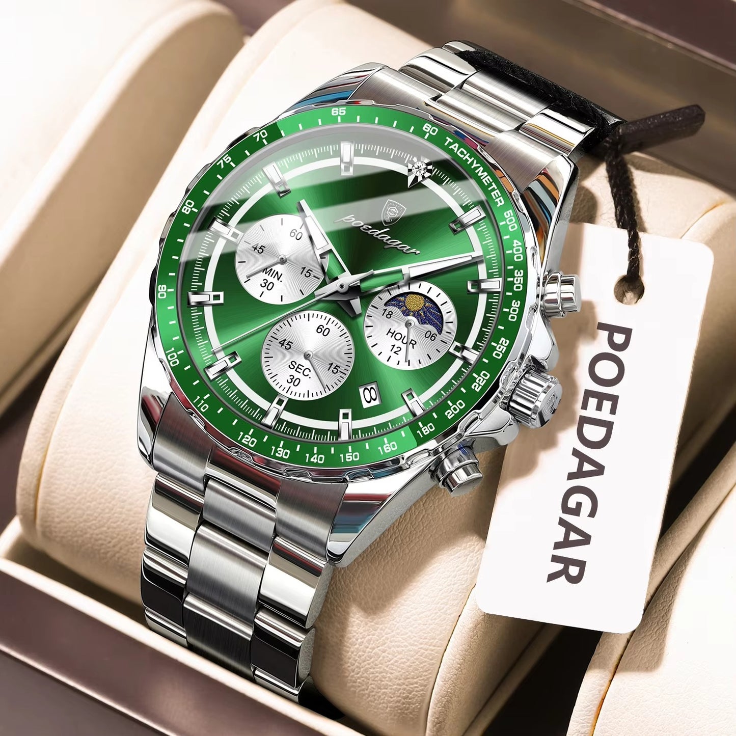 POEDAGAR Man Wristwatch