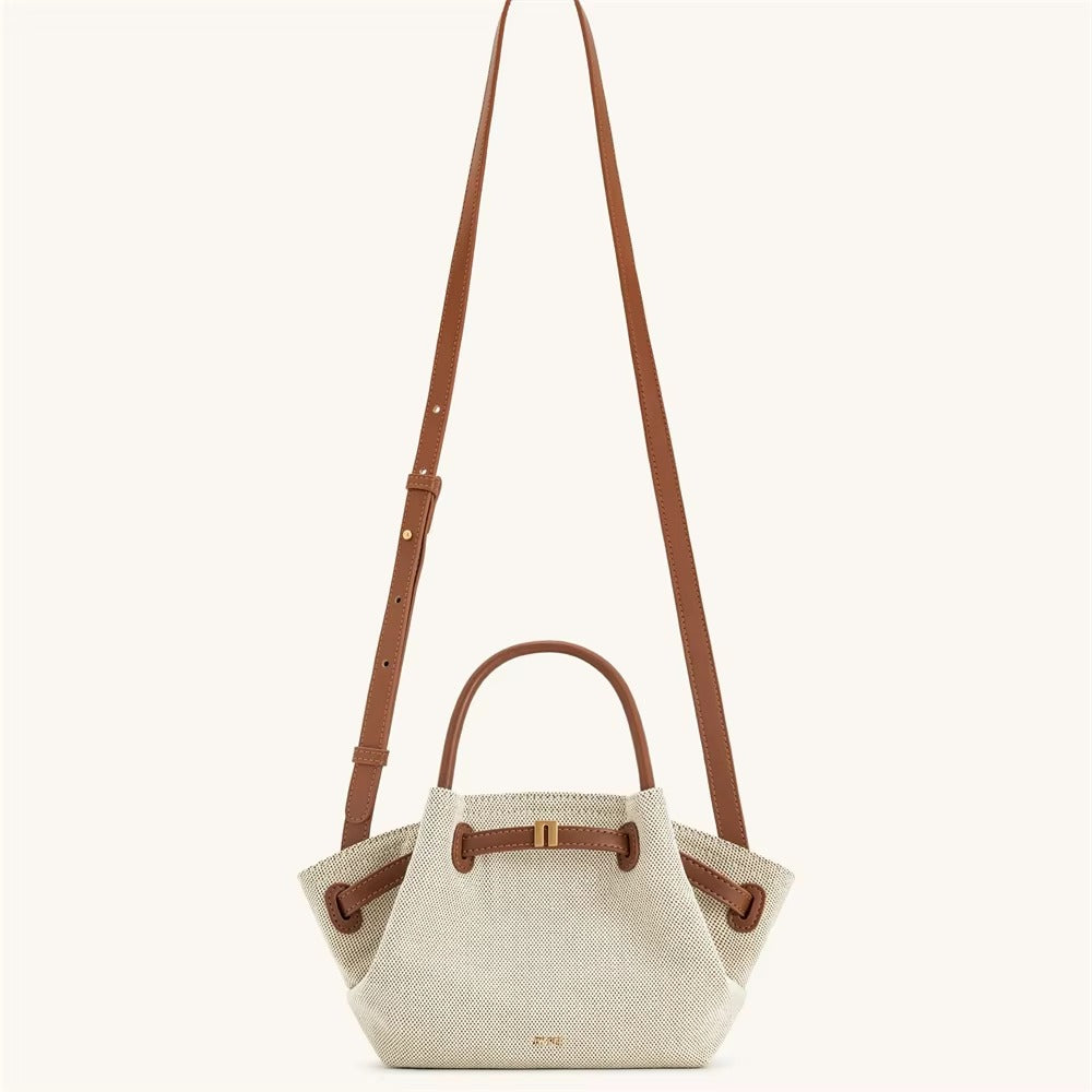 Women's Canvas Brown Crossbody