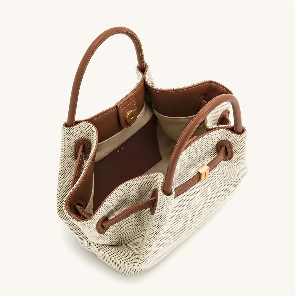 Women's Canvas Brown Crossbody