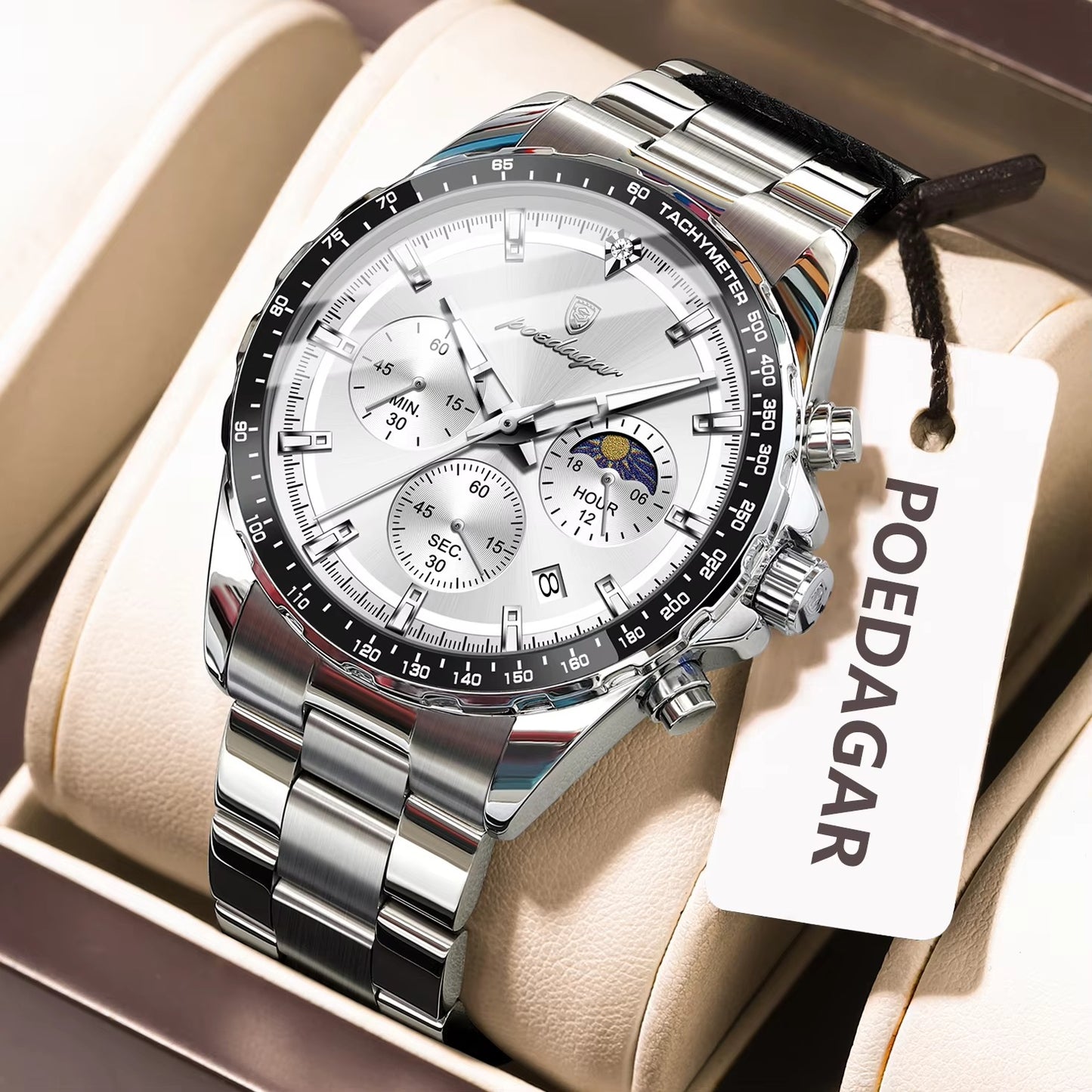 POEDAGAR Man Wristwatch