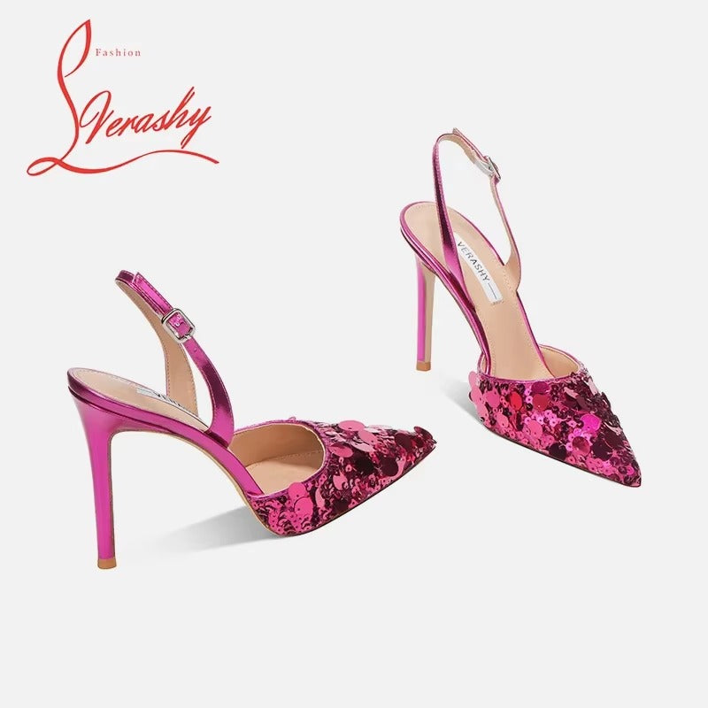 Green high-heeled