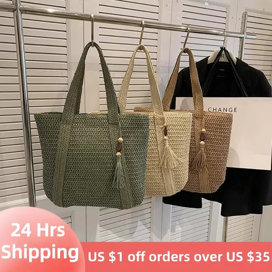 Summer Straw Bag for Women