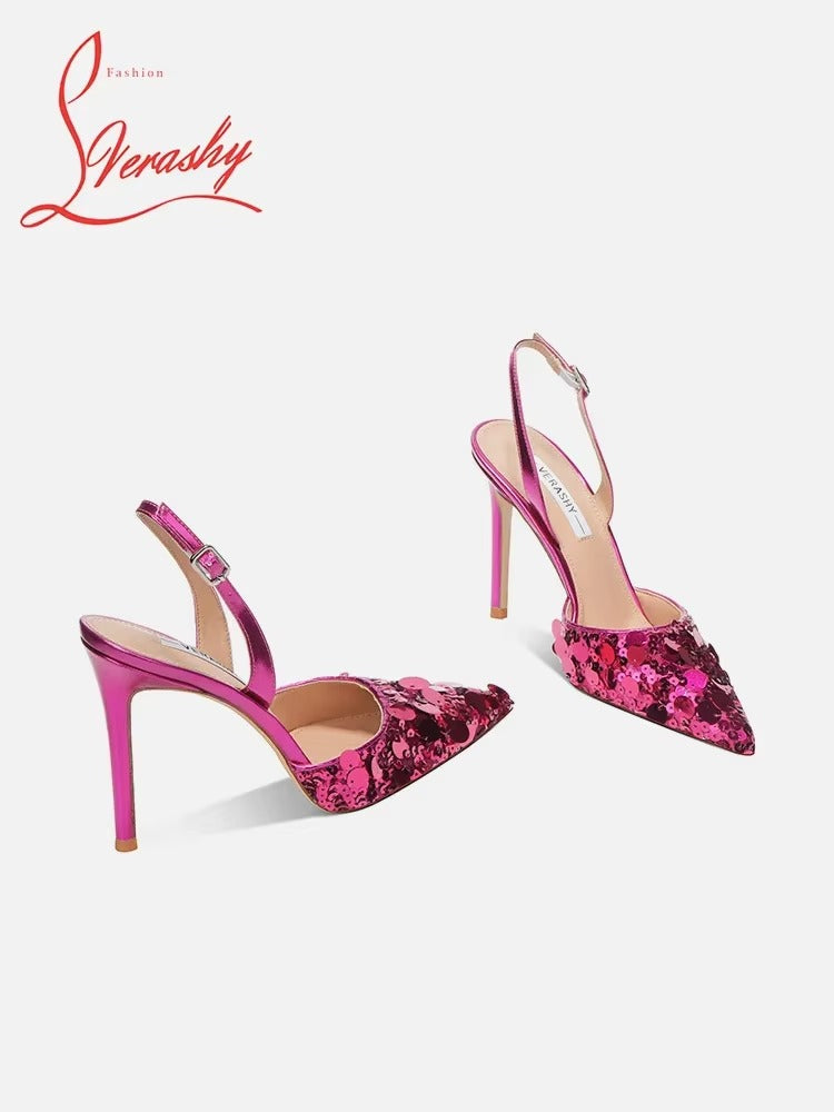Green high-heeled