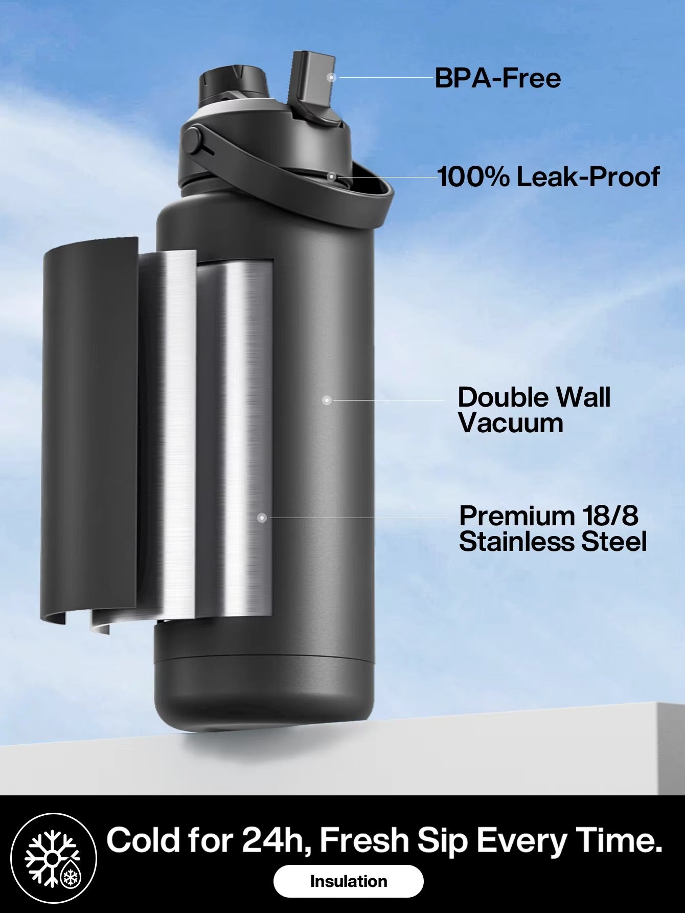 WCAN 40oz Stainless Steel