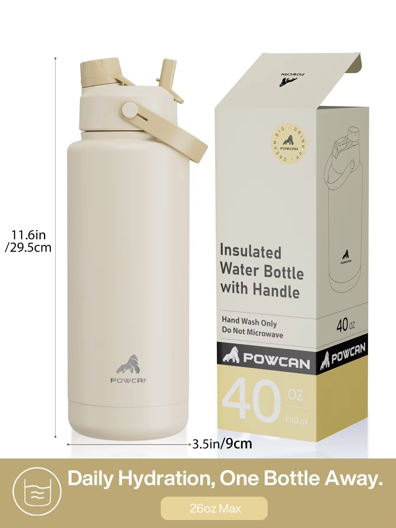 WCAN 40oz Stainless Steel