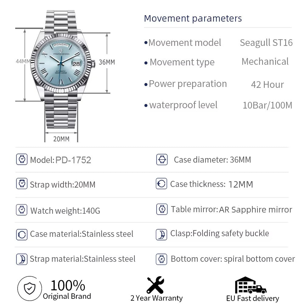 New DD36 Men's Watches